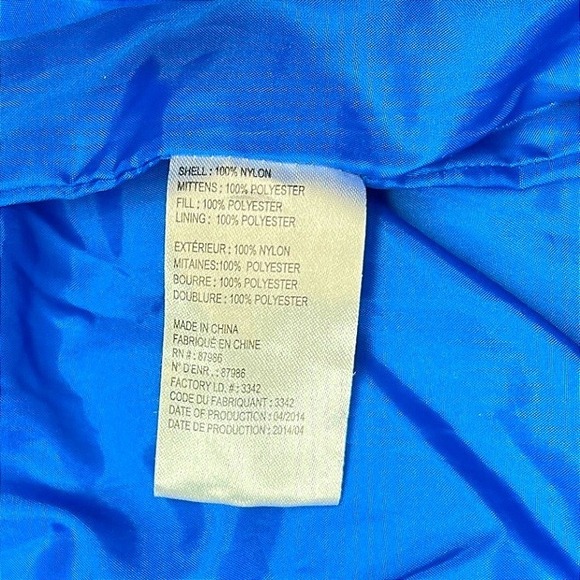 Eddie Bauer Baby Bunting Suit 3–6M Navy Blue Fleece Lined Hooded GUC - Picture 8 of 11